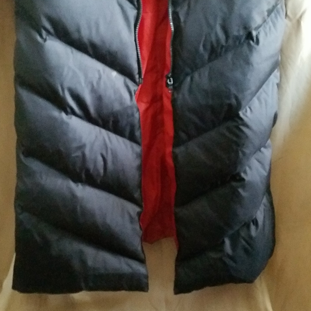 Bisou Bisou long down coat. S Black, detach hood - Picture 3 of 14
